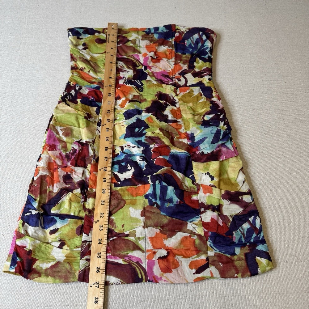 BB DAKOTA by Steve Madden Women's Strapless Mini Fitted Floral Party Dress Sz 10 - Picture 8 of 8